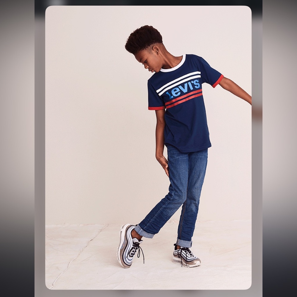 Levi's Kids Navy Blue T-Shirt